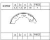 ASIMCO K3762 Brake Shoe Set